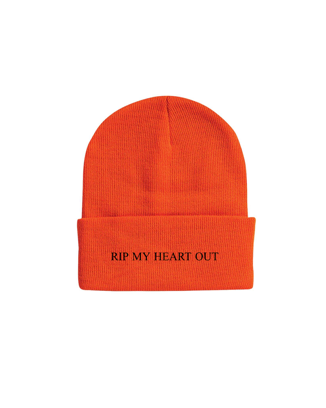 RIP MY HEART OUT BEANIE PUMPKIN