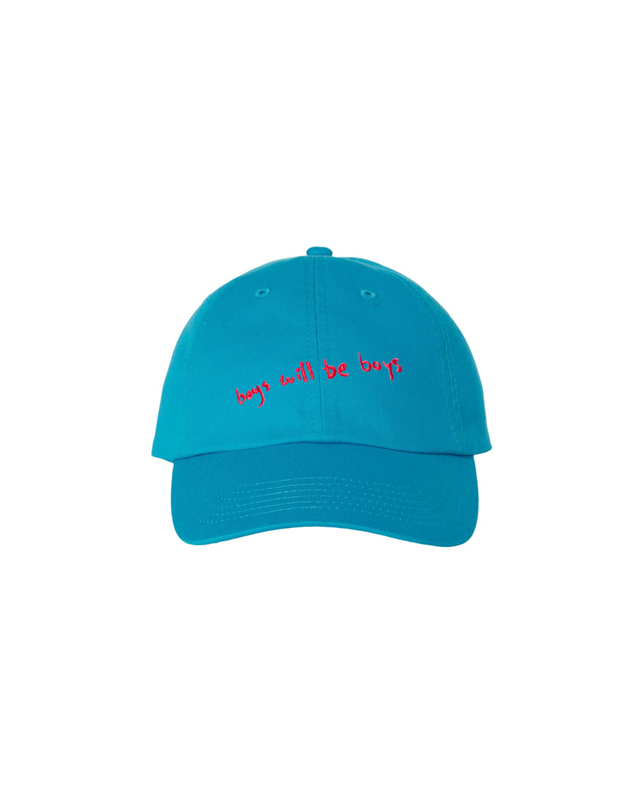 BOYS WILL BE BOYS DAD HAT BRIGHT BLUE