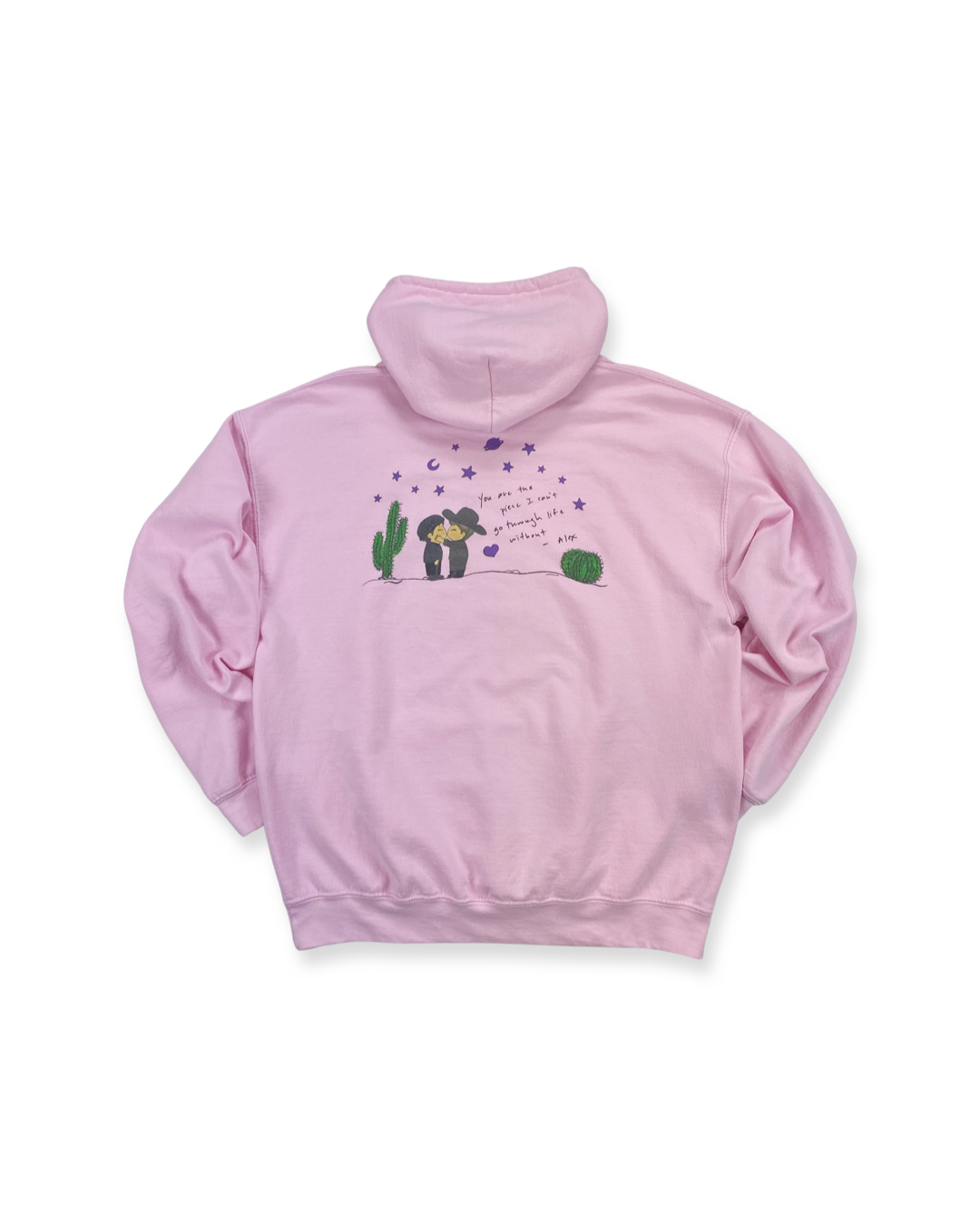 CACTI CAPER HOODIE LIGHT PINK
