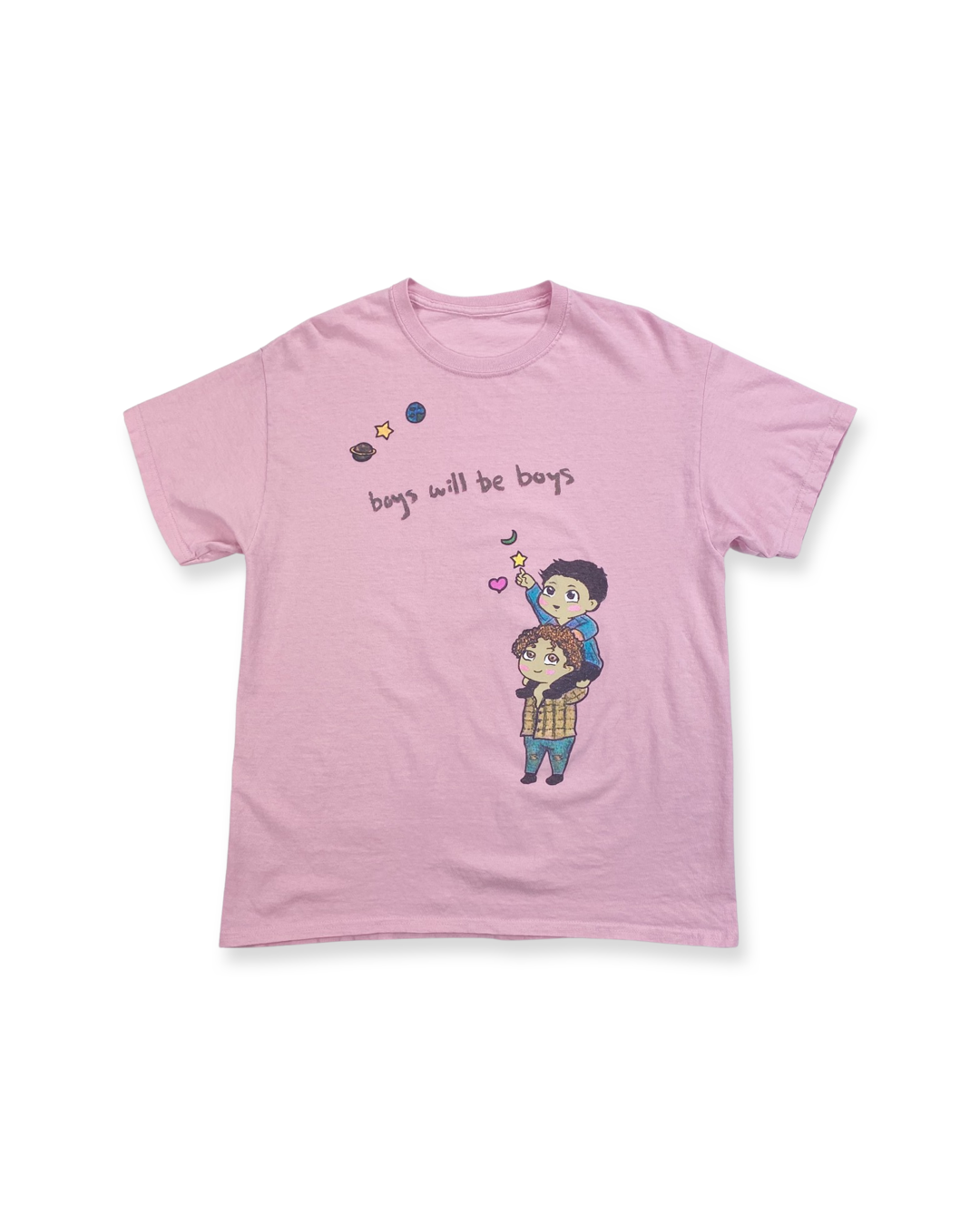 BOYS WILL BE BOYS SS LIGHT PINK