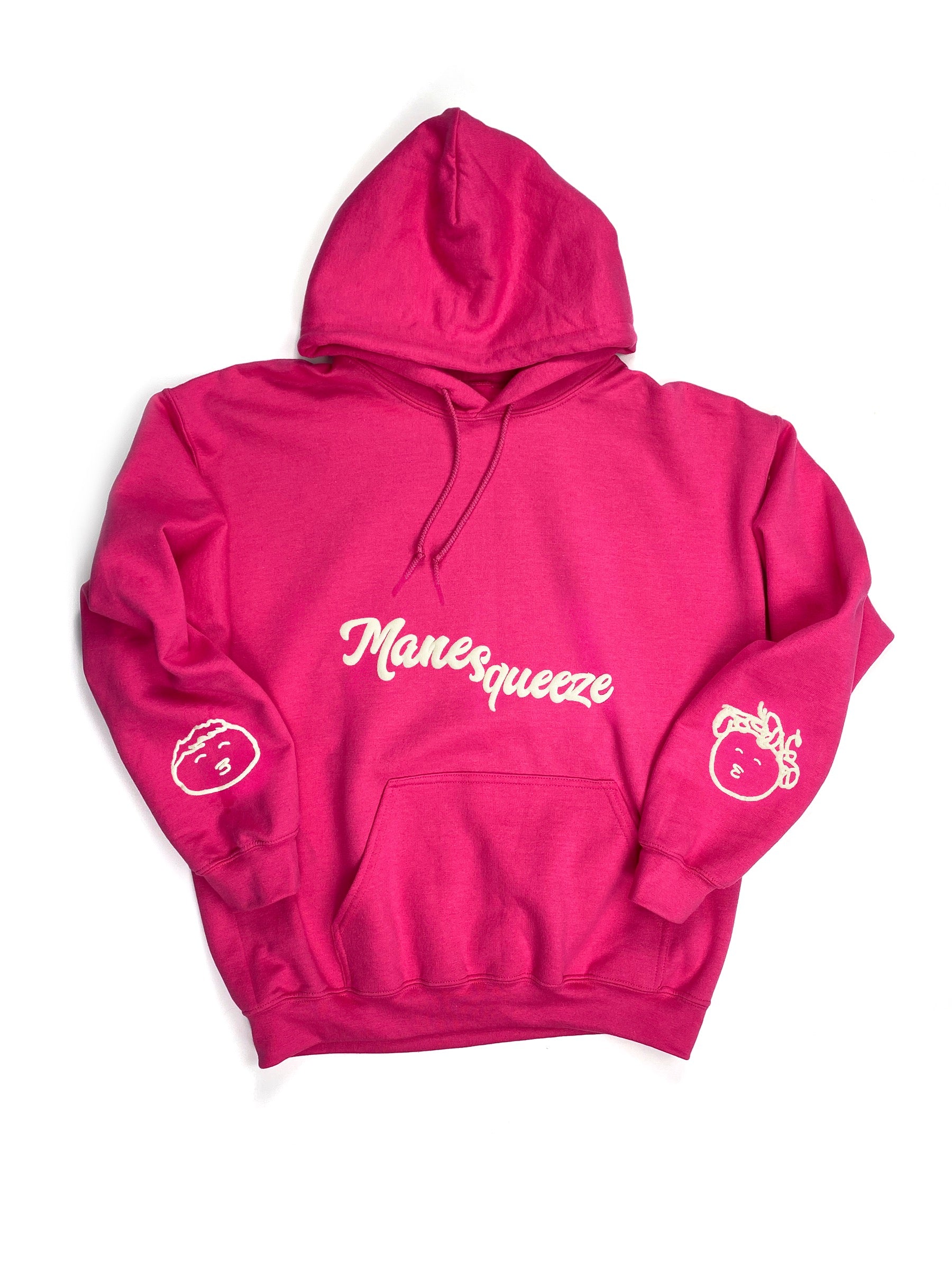 MANESQUEEZE FUCHSIA HOODED SWEATSHIRT