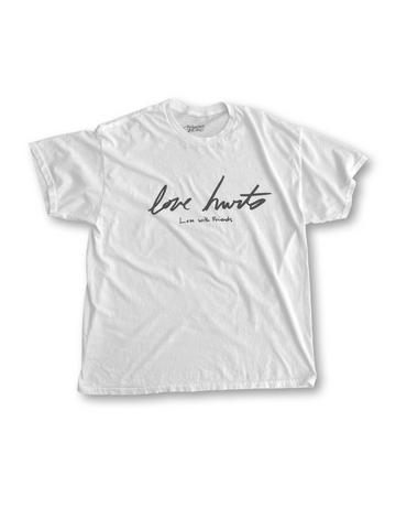 LOVE HURTS LESS WITH FRIENDS SS TEE