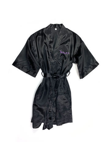 MALEX EMBROIDERED ROBE