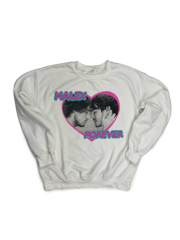 MALEX FOREVER WHITE CREWNECK SWEATSHIRT