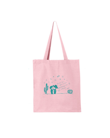 CACTI CAPER TOTE LIGHT PINK