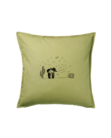 CACTI CAPER PILLOW CASE OLIVE