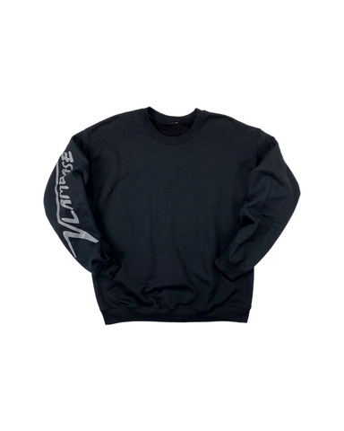 VLAMBASE V2 SIGNATURE CREW NECK SWEATSHIRT BLACK