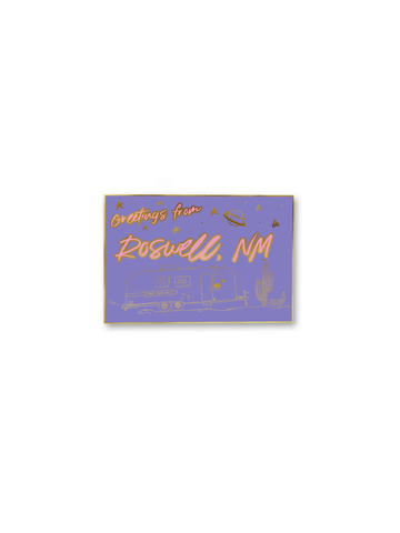 LIMITED GREETINGS POSTCARD ENAMEL PIN 2”