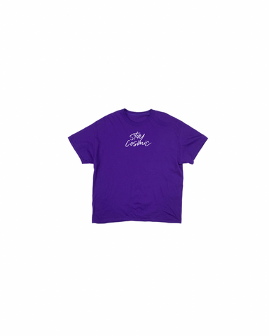 TINY HUMAN STAY COSMIC SS TEE VIOLET