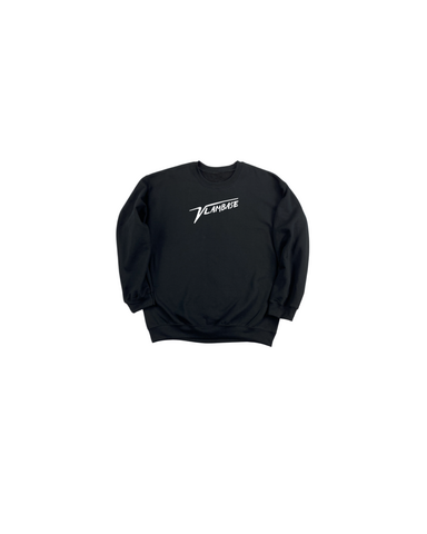 TINY HUMAN VLAMBASE LOGO CREWNECK SWEATSHIRT BLACK