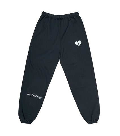 BAD AT RELATIONSHIPS SWEATPANT BLACK