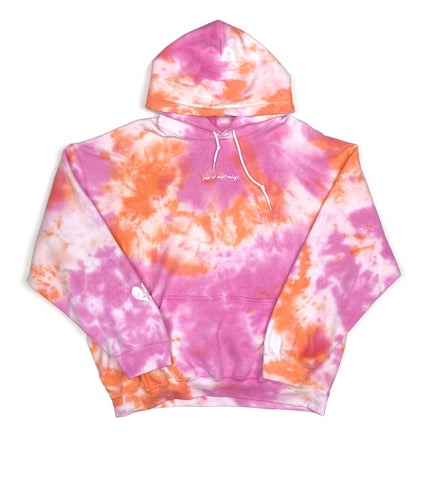 BAD AT RELATIONSHIPS HOODIE TIE DYE