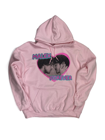 MALEX FOREVER PINK HOODED SWEATSHIRT