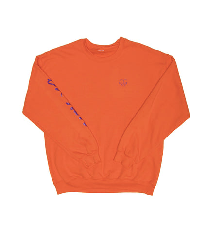 LOVE HURTS CREWNECK SWEATSHIRT ORANGE