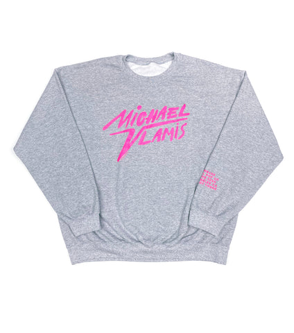 DIGITAL POP UP SIGNATURE CREWNECK GREY