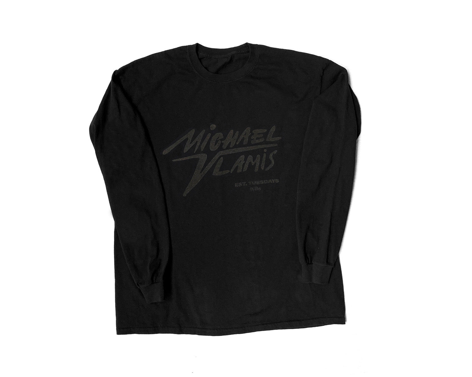 MICHAEL VLAMIS SIGNATURE LONG SLEEVE BLACK ON BLACK